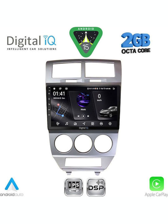 Digital IQ Car Audio System Dodge Caliber 2006-2012 (Bluetooth/USB/WiFi/GPS/Apple-Carplay/Android-Auto) with Touch Screen 10"