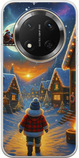 Santa Over Village Honor Magic 7 Lite 5g Husa Telefon Flexibilă TPU Silicon Transparent