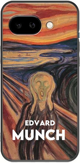 Edvard Munch Google Pixel 9a 5g Черен TPU Черен Силикон