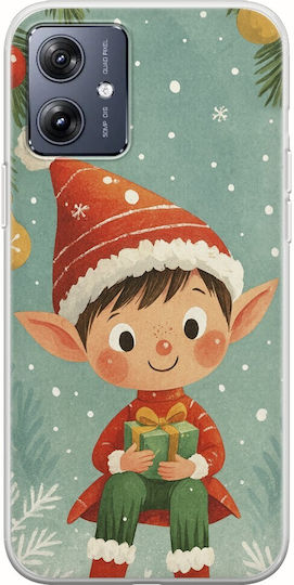 Smiling Elf Present Motorola Moto G54 5G Flexible TPU Transparent Silicone