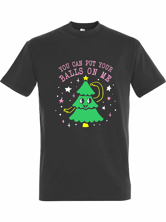 kirikoko Можеш Да Поставиш Топките Си Върху Мен Коледно Дърво Памучен T-shirt