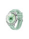 Curea Silicon Groove Pattern Cataramă Argintie Amazfit Stratos 2s/3 Verde