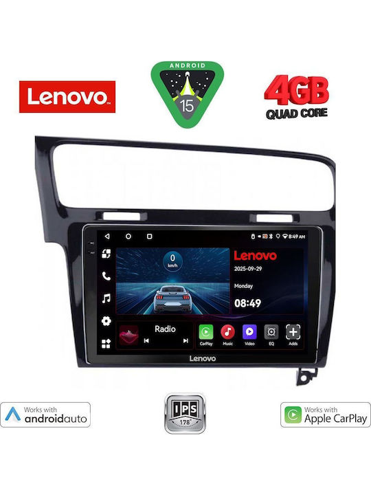 Lenovo Car Audio System for Volkswagen Golf 2013-2020 (Bluetooth/USB/WiFi/GPS/Apple-Carplay/Android-Auto) with Touch Screen 10"