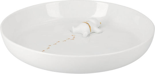 Raeder Christmas Bowl Porcelain Gold L25xW4.5cm.