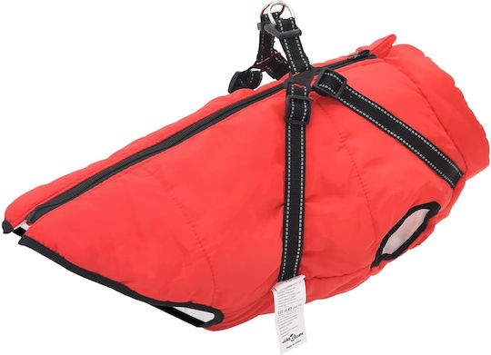 vidaXL Red Fleece / Waterproof Dog Coat XXXLarge