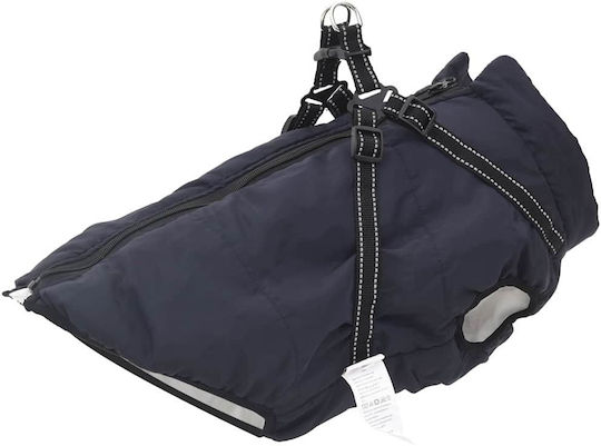 vidaXL Blue Fleece / Waterproof Dog Coat XXXLarge