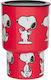 QuyCup Snoopy Ποτήρι Θερμός 90ml Red