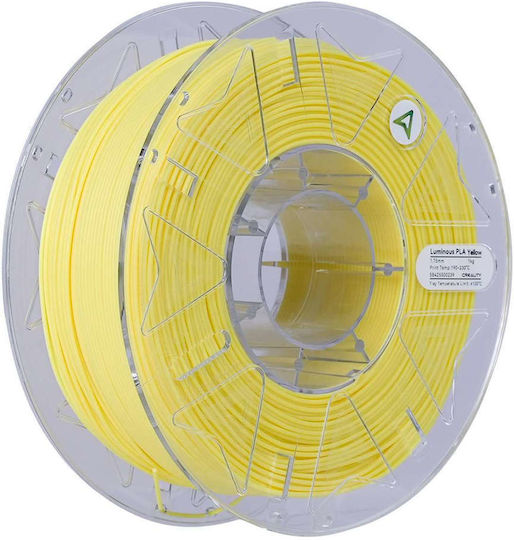 Creality3D Hyper PLA 3D Printer Filament 1.75mm Luminous Yellow 1kg 1τμχ (Spool)