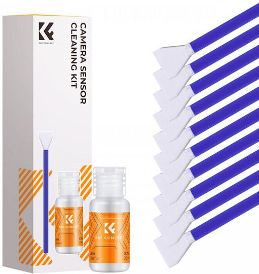 K&f Concept 12mm Micro Four-thirds 4/3 Sensor Cleaning Swab*10 + 20ml Sensor Cleaner M43 Camera Cleaning Kit Sku.2316