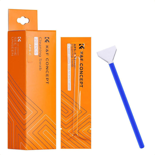 K&f Concept Professional Dslr Slr Digital Camera Sensor Cleaning Swabs Aps-c Type Sensors 20 X 16mm Swabs Sku.1695
