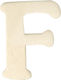 Wooden Latin Letters 4 Cm F