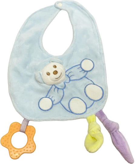 Babybow Лигавник от 100% Памук с бутон СИНЬО