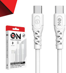USB Typ-C Kabel Ladegerät Type-C Weiß 1m On Mobile Zubehör 1 Stück