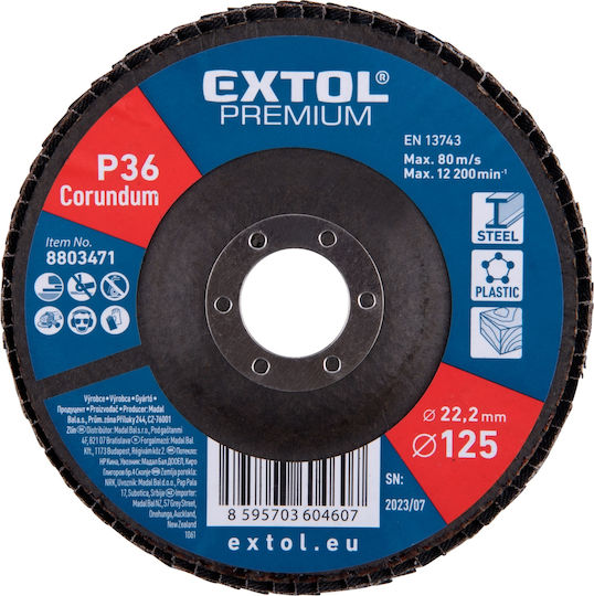 Disc Lamelar Extol Ø125mm P36 8803471 12.200 Rpm