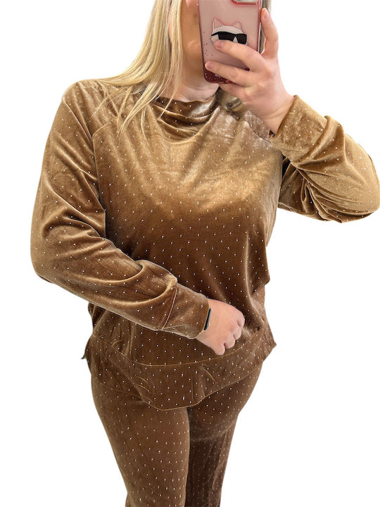 Women's Beige Set with Pants