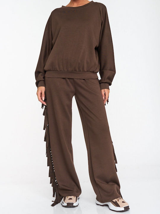 Women's Brown Set with Pants