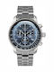 Zeppelin Mens Men's Watch 43mm Chronograph Battery with Gray Metal Bracelet