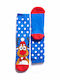 Damen Weihnachts Socken Blau