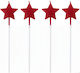 Candles Birthday Candle in Red Color 4pcs 5395