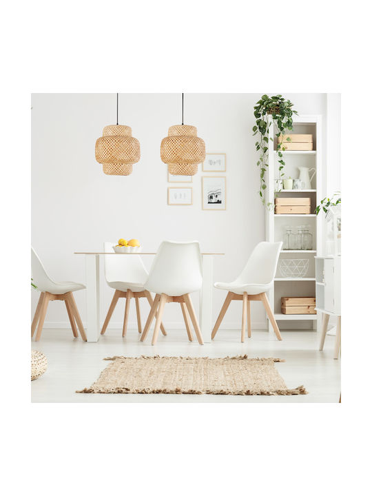 Agora Lighting Ρυθμιζόμενο Κρεμαστό Φωτιστικό Μαύρο Boho με Ντουί E27