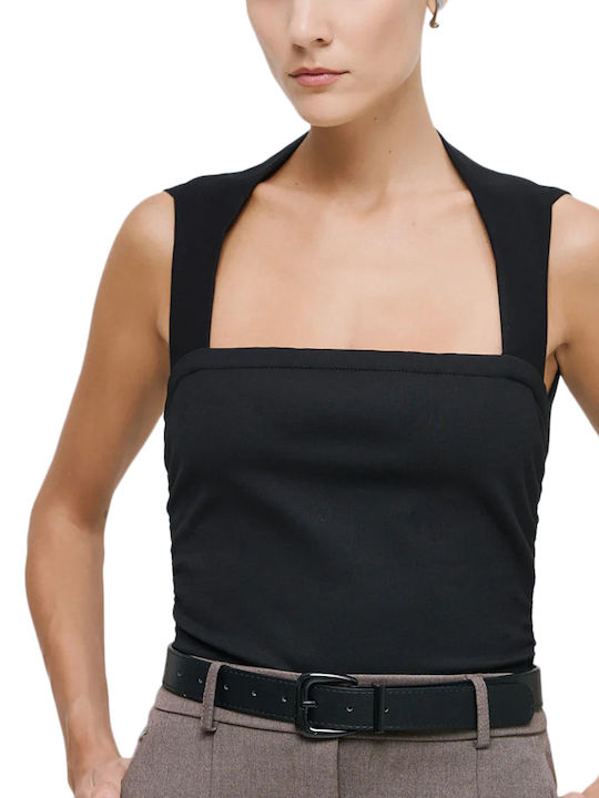 Bluza Damă Fără Mâneci Neagră
