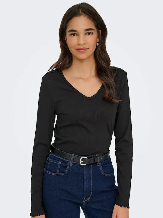 Only Ina Women's Blouse Cotton Long Sleeve with...