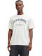 Neck T-shirt Εκρού
