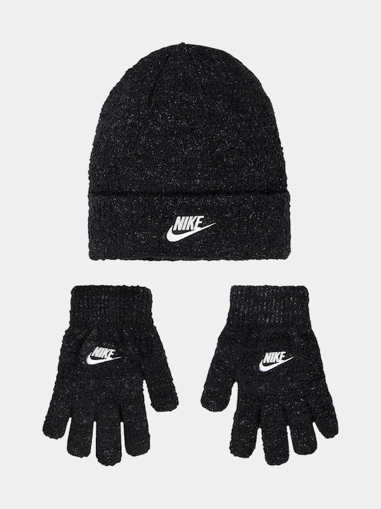 Kids Beanie Knitted Black