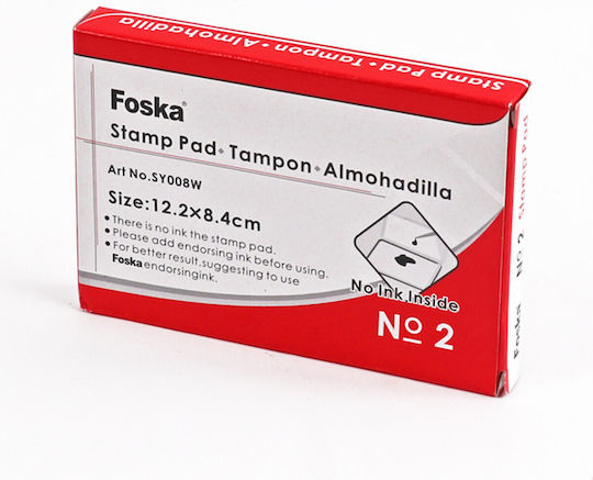 Foska Ink Pad Stamp Without Ink No2 12.2x8.4cm Sy008w