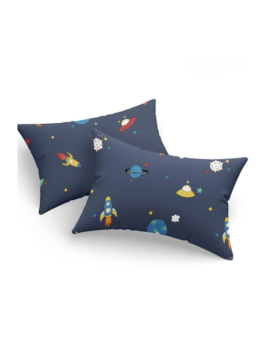 Eponj Home Детски калъфи за възглавници 50x70бр Navy Blue