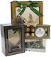 Pachet Cadou De Crăciun Merry Christmas Ard Al Zaafaran Fakhar Al Oud Parfum Arabic 100 Ml 100g Set Praline Ferrero Rocher Trei Lumânări Decorațiune Ramură De Pin
