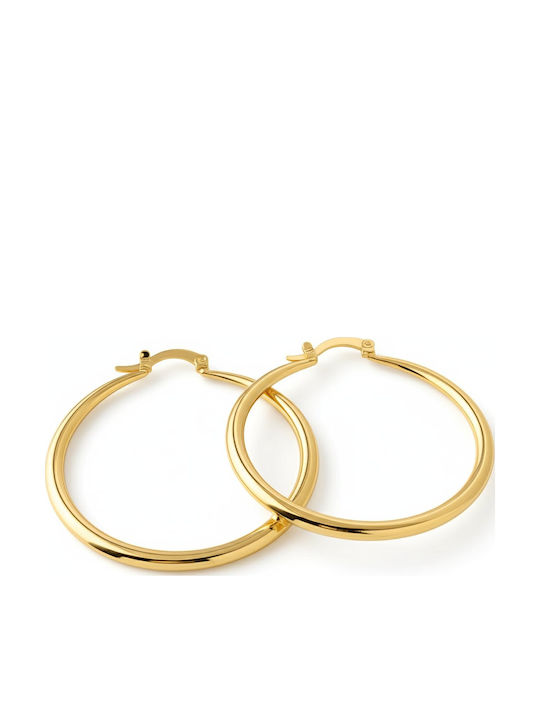 Sharks Bay Clothing Earrings Hoops made of Steel Gold Plated