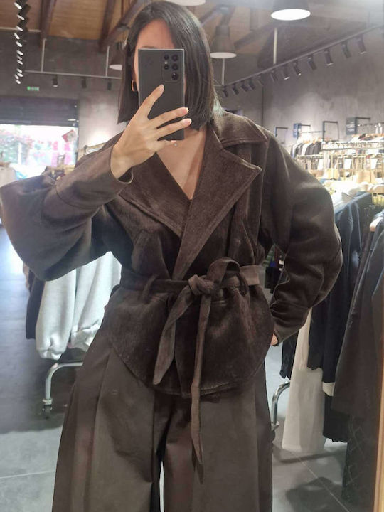 SweetFashion Женски Сако Brown