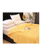 Kraft World Sherpa Decke Übergröße 220x240cm Gelbe LOUTRINI-Gelbe