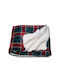 Heinner Κουβέρτα Fleece Διπλή 200x220εκ. Καρό HR-BLKSHP220-SQR