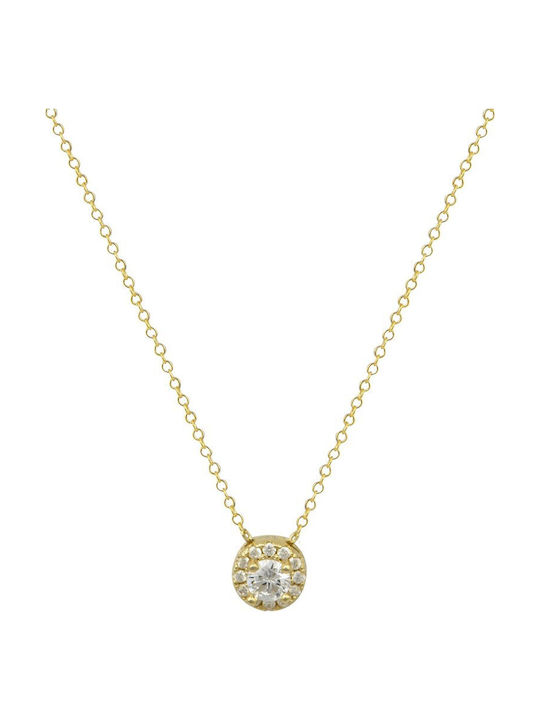 Papoulidis Jewellery Necklace Rosette from Gold Plated Silver