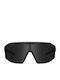 Cortina Unisex Sunglasses With Black Horn-Rimmed Frame And Black Polarized Lens SS-1221
