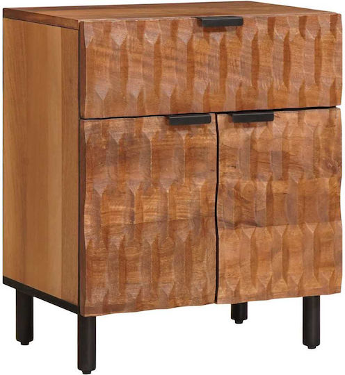 vidaXL Bedside Table Made of Solid Mango Wood 50x33x60cm
