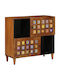 Sideboard Wooden Walnut 80x33.5x75cm