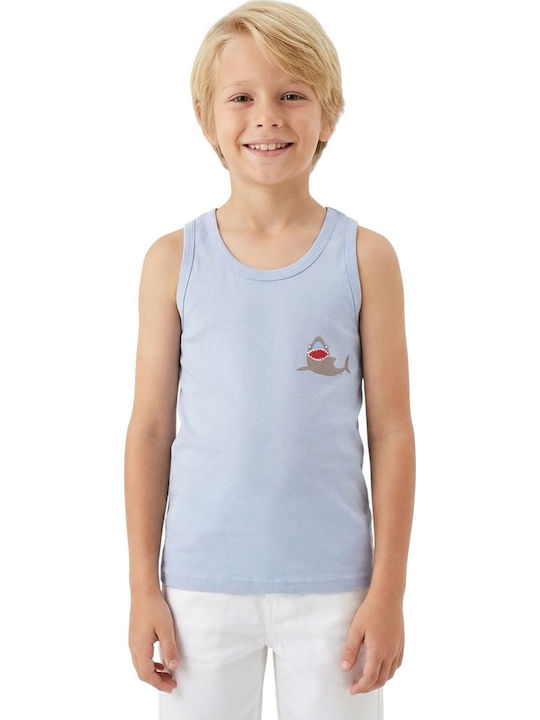 Defne Baby The Wild Blue Shark Kids' Undershirt Tank Top Blue