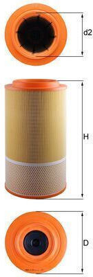 Mahle Air Filter Lx 1024