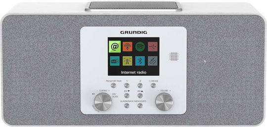 Grundig DTR 6100 Επιτραπέζιο Ραδιόφωνο Ρεύματος DAB+ με Bluetooth και USB Ασημί