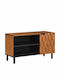 TV Stand Brown Acacia Finish M80xD31.5xH46cm