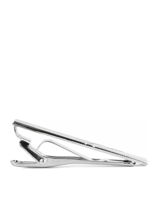 Stefano Mario Nickel Tie Clip Silver
