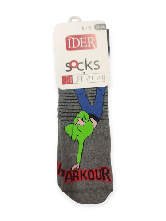 IDER Kinder Haussocken Gray
