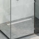 vidaXL Pool Shower 80x11cm Silver