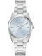Bulova Γυναικείο Ρολόι 31mm Μπαταρίας με Ασημί Μεταλλικό Μπρασελέ