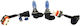Auto Gs Lamps Car Hod Crystal H3 Halogen Blue 12V 55W 2pcs