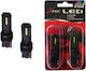 Car Lamps Led T20 W21/5W 7443 W3x16q Bipolar 12 Smd 12 Volt White X-tec 2 Pieces