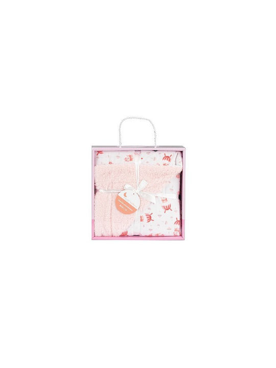 Interbaby Blanket Spanish Nursery Swaddling Blankets Pink 80x110cm